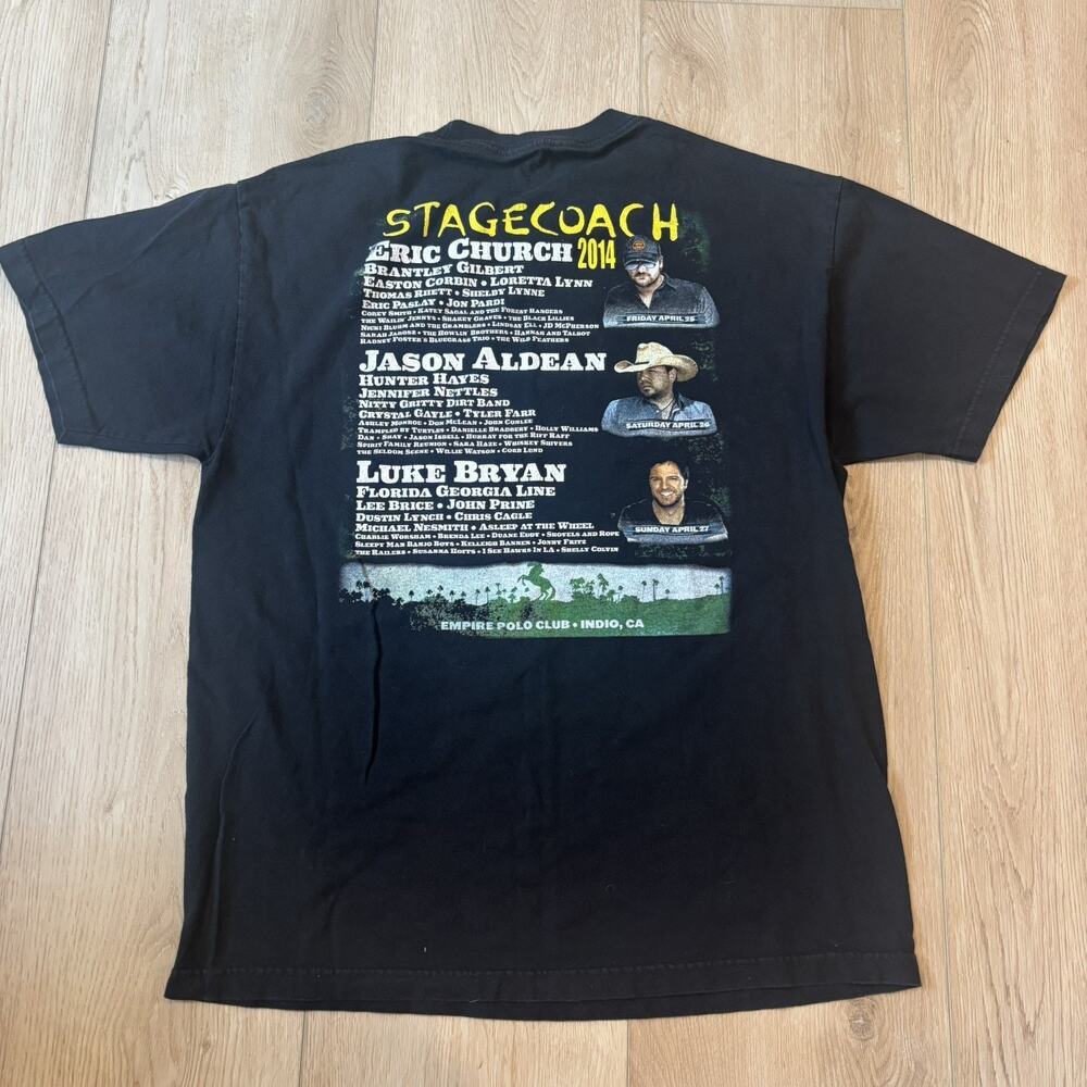 2014 Stagecoach Festival Tee Black Country Eric Church Jason Alden Luke Bryan